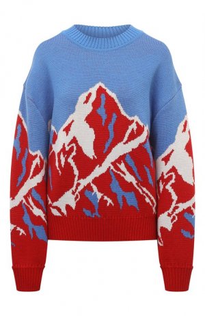 Шерстяной свитер ERMA. Цвет: разноцветный