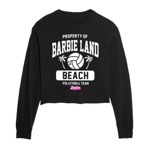 Волейбольная футболка с длинными рукавами и рисунком Barbie: Movie Barbie Land для юниоров Licensed Character