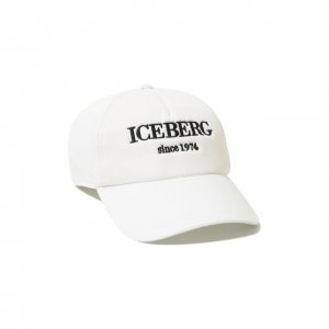 Хлопковая бейсболка Iceberg. Цвет: белый