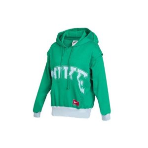 Minimalist Letter Print Casual Hoodie Women Green DQ6586-370 Nike