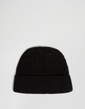Черная шапка-бини 7X. Цвет: черный