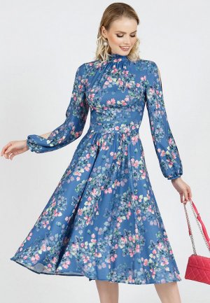 Платье Marichuell SLAY. Цвет: синий