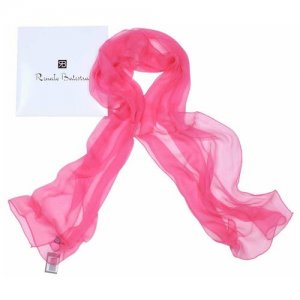 Яркий розовый шифоновый шарфик 840928 Renato Balestra. Цвет: розовый
