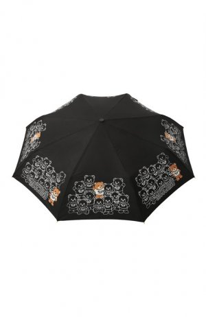 Складной зонт Moschino. Цвет: чёрный