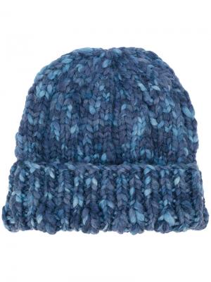 Трикотажная шапка Etro. Цвет: синий
