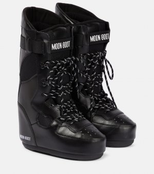 Высокие зимние ботинки кроссовки , черный Moon Boot