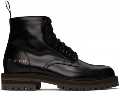 Черные армейские ботинки , цвет Black Common Projects