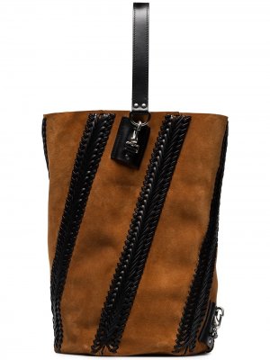 Большая сумка-ведро Hex Proenza Schouler. Цвет: коричневый