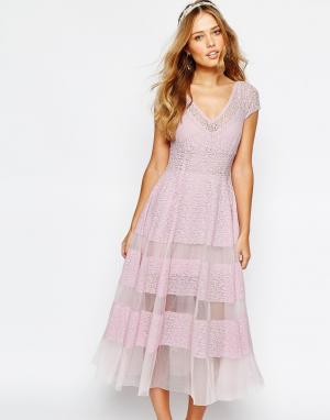 Платье-тюльпан Wedding Body Frock. Цвет: фиолетовый