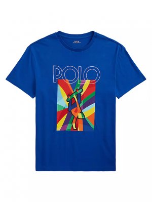 Футболка из джерси с рисунком скейтборда , цвет sapphire star Polo Ralph Lauren