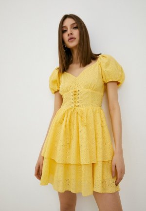Платье Valoris. Цвет: желтый
