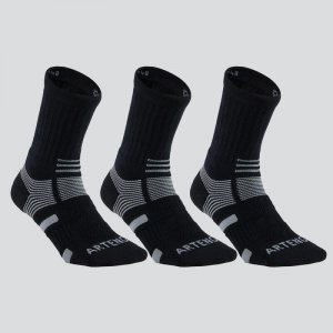 Теннисные носки высокие, 3 пары - RS 560 черный/серый , цвет grau ARTENGO
