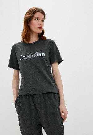 Футболка домашняя Calvin Klein Underwear. Цвет: серый