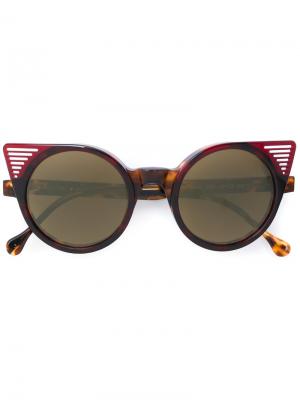 Солнцезащитные очки Mercurio Res Rei. Цвет: коричневый