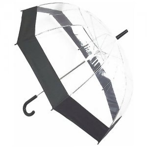 Зонт-трость мультиколор Подарки. Цвет: бесцветный/черный