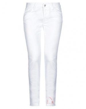Джинсовые брюки MAURIZIO MASSIMINO. Цвет: белый