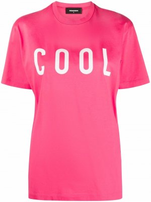 Cool logo-print T-shirt Dsquared2. Цвет: розовый