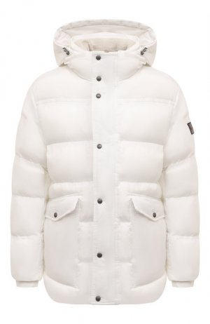 Утепленная куртка BOSS. Цвет: белый