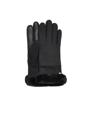 Перчатки W Sheepskin Seamed Glove UGG. Цвет: черный