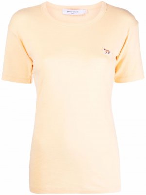 Fox logo-patch T-shirt Maison Kitsuné. Цвет: оранжевый