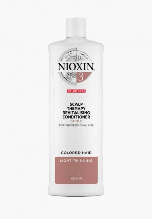 Кондиционер для волос Nioxin система 3, 1000 мл. Цвет: белый