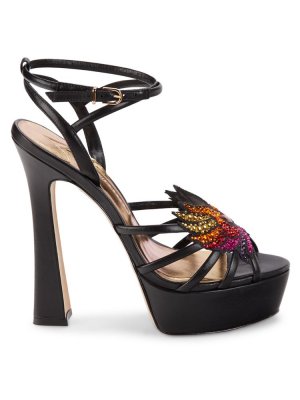 Кожаные сандалии Phoenix с украшением , цвет Black Multi Sophia Webster
