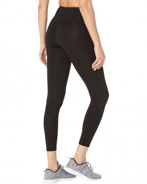 Брюки Women's Tummy Control Workout Yoga Leggings, цвет Black With Two Tone Black/White Logo DKNY