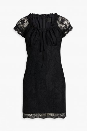 Кружевное мини-платье ANNA SUI, черный Sui