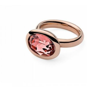 Кольцо , кристаллы Swarovski, размер 18, розовый Qudo. Цвет: розовый