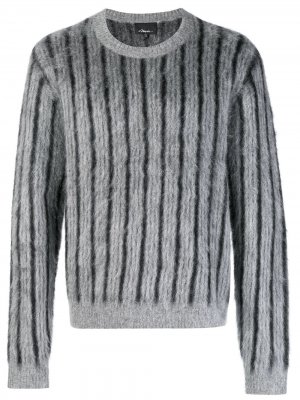 Жаккардовый свитер с начесом 3.1 Phillip Lim. Цвет: серый