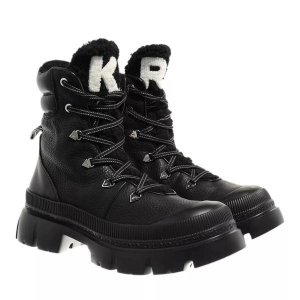 Сапоги trekka max hi hiker lace boot black textured , черный Karl Lagerfeld