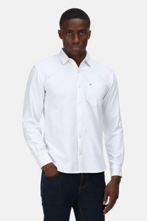Рубашка из хлопка с длинными рукавами Coolweave 'Brycen' , белый Regatta