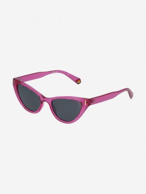 Солнцезащитные очки женские , Розовый Polaroid. Цвет: розовый