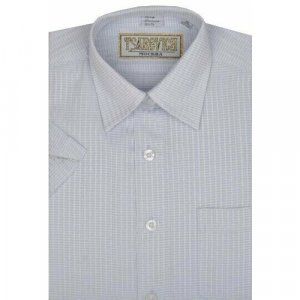 Школьная рубашка , размер 128-134, серый Tsarevich. Цвет: серый