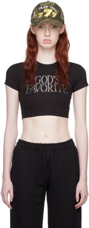 Эксклюзивная любимая футболка Black Gods SSENSE Praying