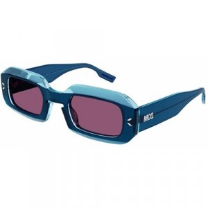 Солнцезащитные очки Alexander ueen, голубой, синий McQ. Цвет: бирюзовый/синий/голубой