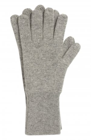 Кашемировые перчатки Allude. Цвет: серый