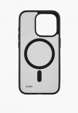 Чехол для iPhone uBear 15 Pro Max  Cloud Mag Case, MagSafe совместимый, усиленный, силк-тач. Цвет: черный