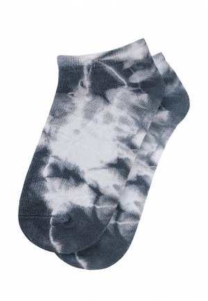 Носки 2 пары Barmariska Tie-dye. Цвет: серый