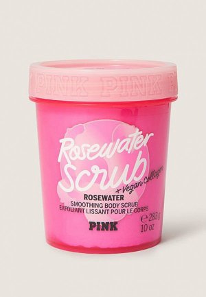 Скраб для тела Victorias Secret Victoria's `Rosewater + Vegan Collagen Rosewater Scrub` серии PINK, 283 г.. Цвет: прозрачный