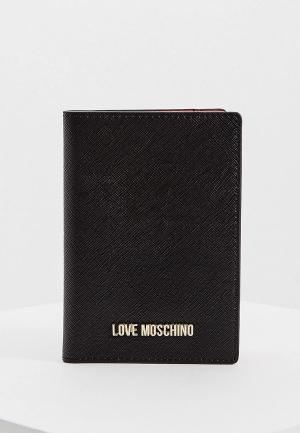 Обложка для паспорта Love Moschino. Цвет: черный