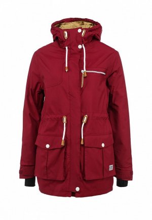 Куртка сноубордическая CLWR CL003EWDFA84. Цвет: бордовый