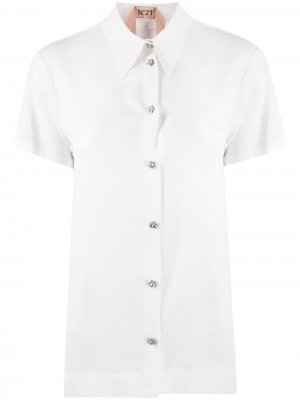 Декорированная рубашка-поло Nº21. Цвет: белый
