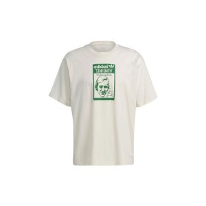 Originals Stan Smith Print Short Sleeve T-Shirt Men Tops Off-White GQ8873 Adidas