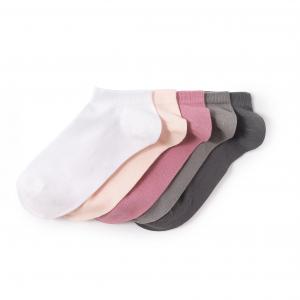 Комплект из 5 пар коротких носков хлопка R essentiel. Цвет: розовый/ серый