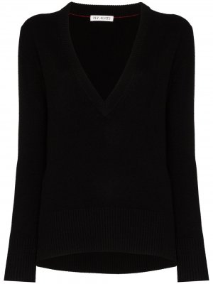 Кашемировый свитер с V-образным вырезом Ply-Knits. Цвет: черный