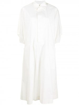 Платье-рубашка длины миди Toogood. Цвет: белый