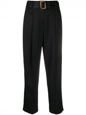 Укороченные брюки строгого кроя Pt01. Цвет: черный