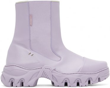Пурпурные кожаные ботинки челси Boccaccio II Apple Rombaut
