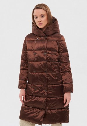 Куртка утепленная Lab Fashion. Цвет: коричневый